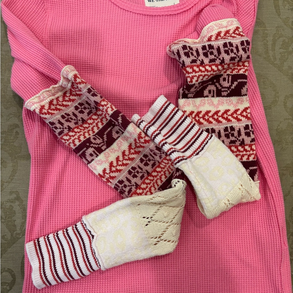 We the Free crocheted sleeves